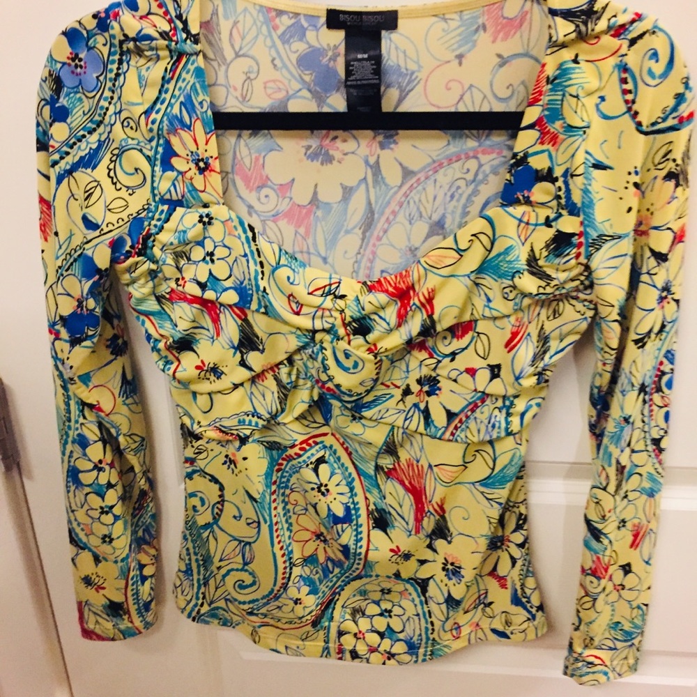 Bisou Bisou long sleeve blouse